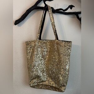 Unbranded Gold Sequin Tote Bag